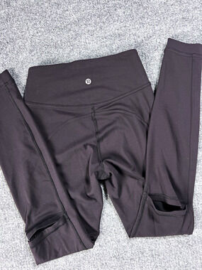 Lululemon Leggings Force Within High Rise Tight 28 Inch Black Cutout Womens Two